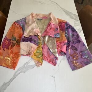 Champagne Collection by All That Glitters One Size Kimono Open Cardigan Jacket